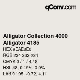 カラーコード: Alligator Collection 4000 - Alligator 4185 | qconv.com