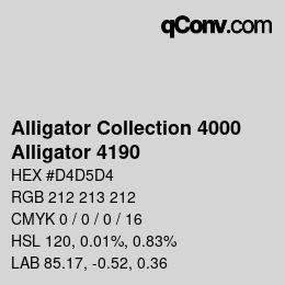 カラーコード: Alligator Collection 4000 - Alligator 4190 | qconv.com