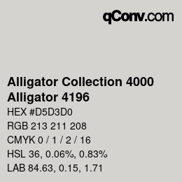 カラーコード: Alligator Collection 4000 - Alligator 4196 | qconv.com
