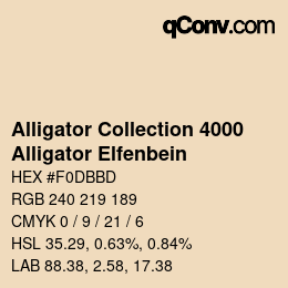 カラーコード: Alligator Collection 4000 - Alligator Elfenbein | qconv.com