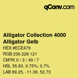 カラーコード: Alligator Collection 4000 - Alligator Gelb | qconv.com