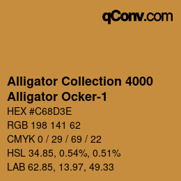 Color code: Alligator Collection 4000 - Alligator Ocker-1 | qconv.com