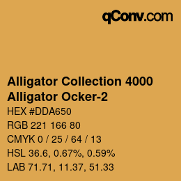 Color code: Alligator Collection 4000 - Alligator Ocker-2 | qconv.com