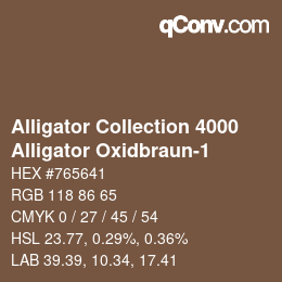 カラーコード: Alligator Collection 4000 - Alligator Oxidbraun-1 | qconv.com