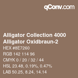 カラーコード: Alligator Collection 4000 - Alligator Oxidbraun-2 | qconv.com