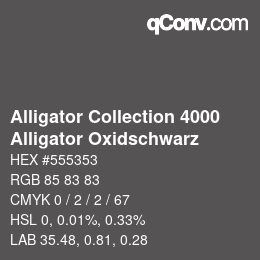 カラーコード: Alligator Collection 4000 - Alligator Oxidschwarz | qconv.com