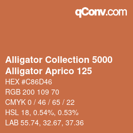 カラーコード: Alligator Collection 5000 - Alligator Aprico 125 | qconv.com