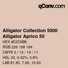 Farbcode: Alligator Collection 5000 - Alligator Aprico 50 | qconv.com