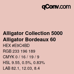 カラーコード: Alligator Collection 5000 - Alligator Bordeaux 60 | qconv.com