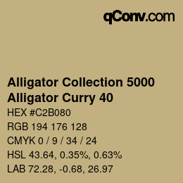 カラーコード: Alligator Collection 5000 - Alligator Curry 40 | qconv.com