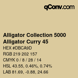 カラーコード: Alligator Collection 5000 - Alligator Curry 45 | qconv.com