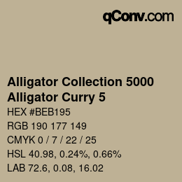 Farbcode: Alligator Collection 5000 - Alligator Curry 5 | qconv.com
