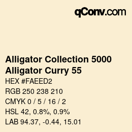 カラーコード: Alligator Collection 5000 - Alligator Curry 55 | qconv.com