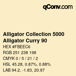 Color code: Alligator Collection 5000 - Alligator Curry 90 | qconv.com