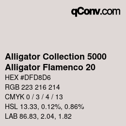カラーコード: Alligator Collection 5000 - Alligator Flamenco 20 | qconv.com
