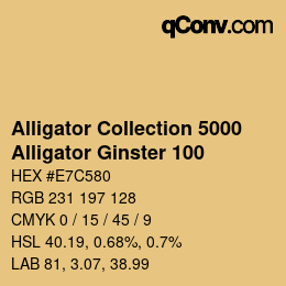 カラーコード: Alligator Collection 5000 - Alligator Ginster 100 | qconv.com