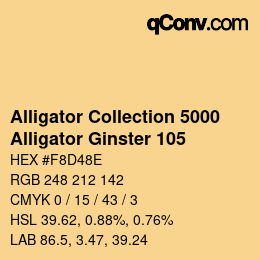 カラーコード: Alligator Collection 5000 - Alligator Ginster 105 | qconv.com