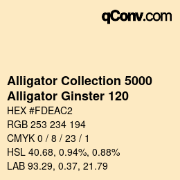 カラーコード: Alligator Collection 5000 - Alligator Ginster 120 | qconv.com