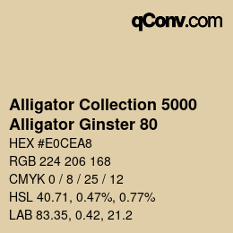 カラーコード: Alligator Collection 5000 - Alligator Ginster 80 | qconv.com