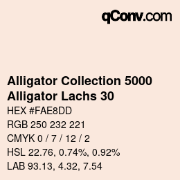 カラーコード: Alligator Collection 5000 - Alligator Lachs 30 | qconv.com