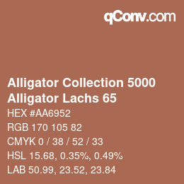 Farbcode: Alligator Collection 5000 - Alligator Lachs 65 | qconv.com