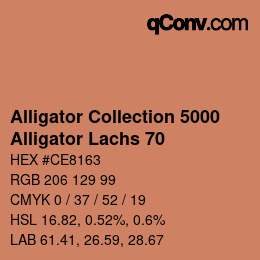 Farbcode: Alligator Collection 5000 - Alligator Lachs 70 | qconv.com