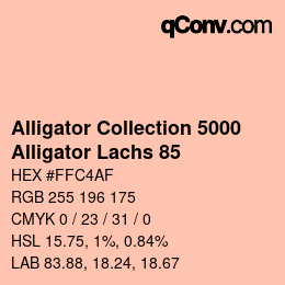 Código de color: Alligator Collection 5000 - Alligator Lachs 85 | qconv.com