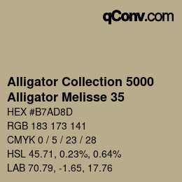 カラーコード: Alligator Collection 5000 - Alligator Melisse 35 | qconv.com