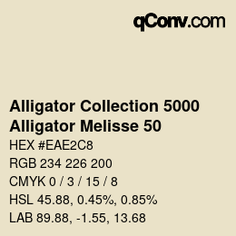 カラーコード: Alligator Collection 5000 - Alligator Melisse 50 | qconv.com
