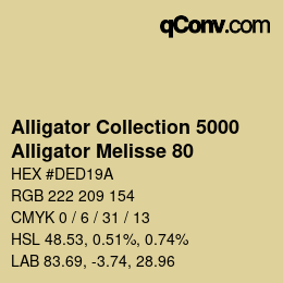 カラーコード: Alligator Collection 5000 - Alligator Melisse 80 | qconv.com