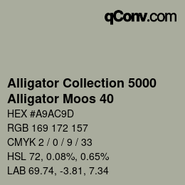 カラーコード: Alligator Collection 5000 - Alligator Moos 40 | qconv.com