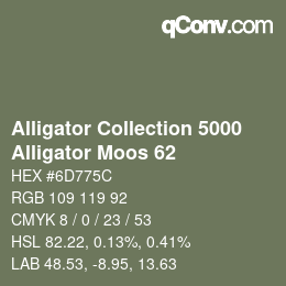 カラーコード: Alligator Collection 5000 - Alligator Moos 62 | qconv.com