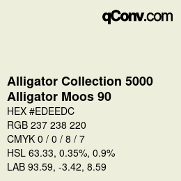 カラーコード: Alligator Collection 5000 - Alligator Moos 90 | qconv.com