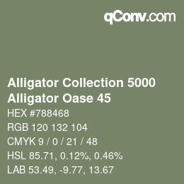 カラーコード: Alligator Collection 5000 - Alligator Oase 45 | qconv.com