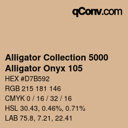 Código de color: Alligator Collection 5000 - Alligator Onyx 105 | qconv.com