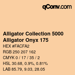 Code couleur: Alligator Collection 5000 - Alligator Onyx 175 | qconv.com