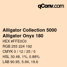 Color code: Alligator Collection 5000 - Alligator Onyx 180 | qconv.com