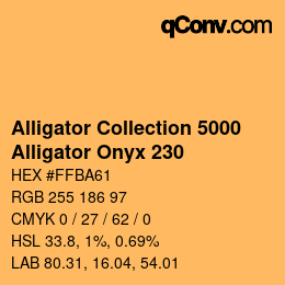 Código de color: Alligator Collection 5000 - Alligator Onyx 230 | qconv.com