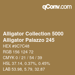 Código de color: Alligator Collection 5000 - Alligator Palazzo 245 | qconv.com