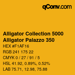 Farbcode: Alligator Collection 5000 - Alligator Palazzo 350 | qconv.com