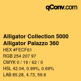 カラーコード: Alligator Collection 5000 - Alligator Palazzo 360 | qconv.com