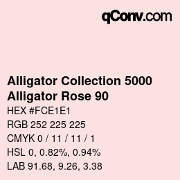 カラーコード: Alligator Collection 5000 - Alligator Rose 90 | qconv.com