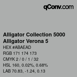 カラーコード: Alligator Collection 5000 - Alligator Verona 5 | qconv.com