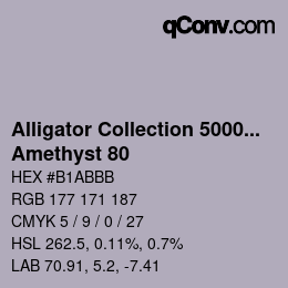 カラーコード: Alligator Collection 5000plus - Amethyst 80 | qconv.com