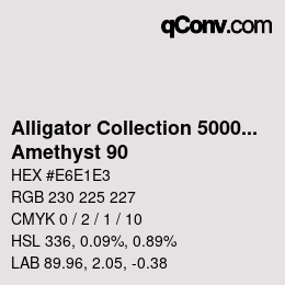 Color code: Alligator Collection 5000plus - Amethyst 90 | qconv.com