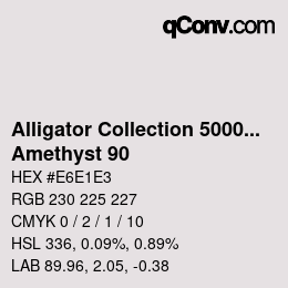 カラーコード: Alligator Collection 5000plus - Amethyst 90 | qconv.com