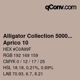 カラーコード: Alligator Collection 5000plus - Aprico 10 | qconv.com