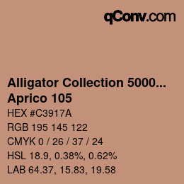 Farbcode: Alligator Collection 5000plus - Aprico 105 | qconv.com