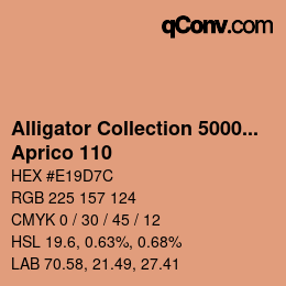 カラーコード: Alligator Collection 5000plus - Aprico 110 | qconv.com