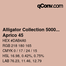 カラーコード: Alligator Collection 5000plus - Aprico 45 | qconv.com